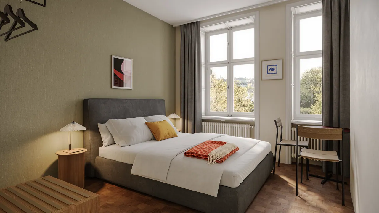 Apartmenthotel LUM31 — Ansicht, 3D-Visualisierung