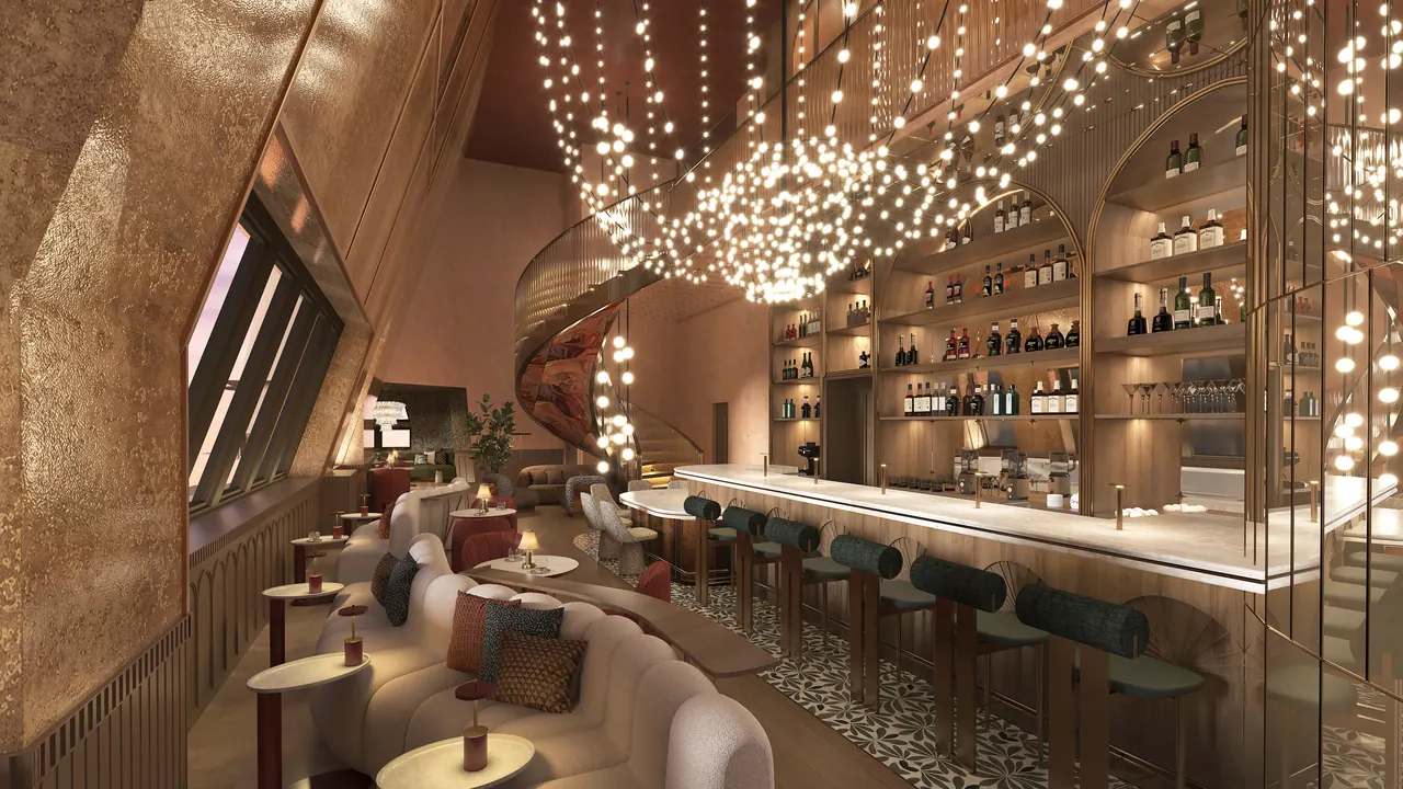 Bar in Hamburg — Ansicht, 3D-Visualisierung