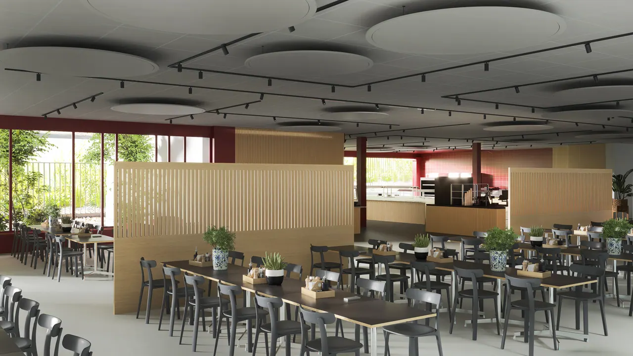 Restaurant: drei Designvarianten — Designvariante, 3D-Visualisierung