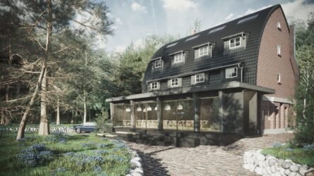 Architektur Haus Schragen